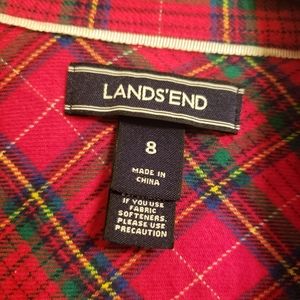 Land's End Womens Flannel size 8